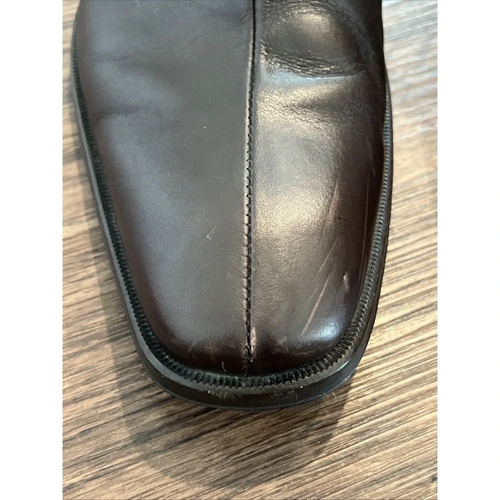 Johnston & Murphy Handcrafted In Italy Monk  Toe Chestnut Size 12M